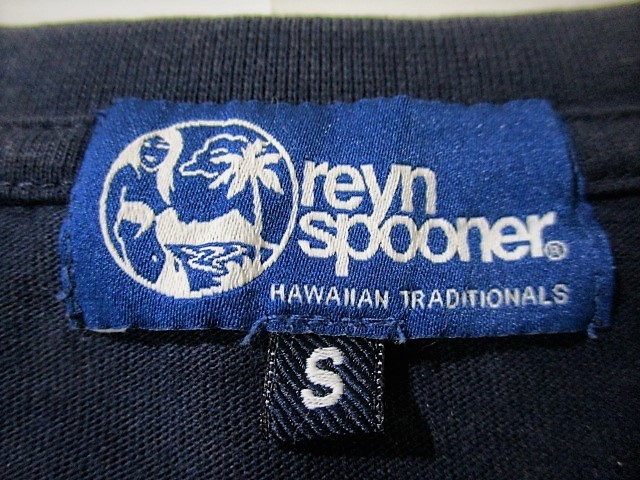 ◆reyn spooner レインスプーナー◆半袖 胸ポケット Tシャツ ネイビー:S ロングボード_画像7