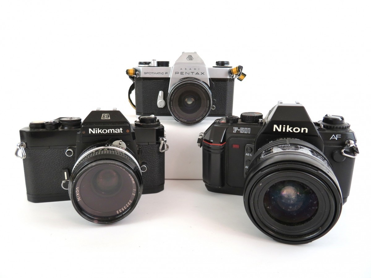 まとめ 3点 Nikon ニコン F501 MF19 SIGMA ZOOM Nikomat EL NIKOR 50mm 1:2 ASAHI PENTAX SPOMATIC F SP F TAKUMAR 1:3.5/28 0815-005_画像1
