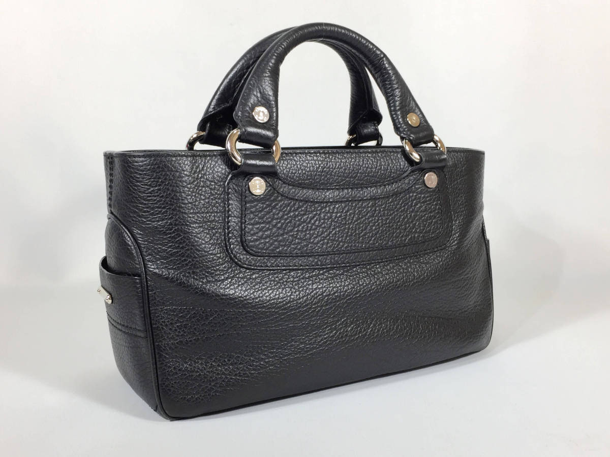 送料無料 【人気 美品】 CELINE セリーヌ ハンドバッグ レザー