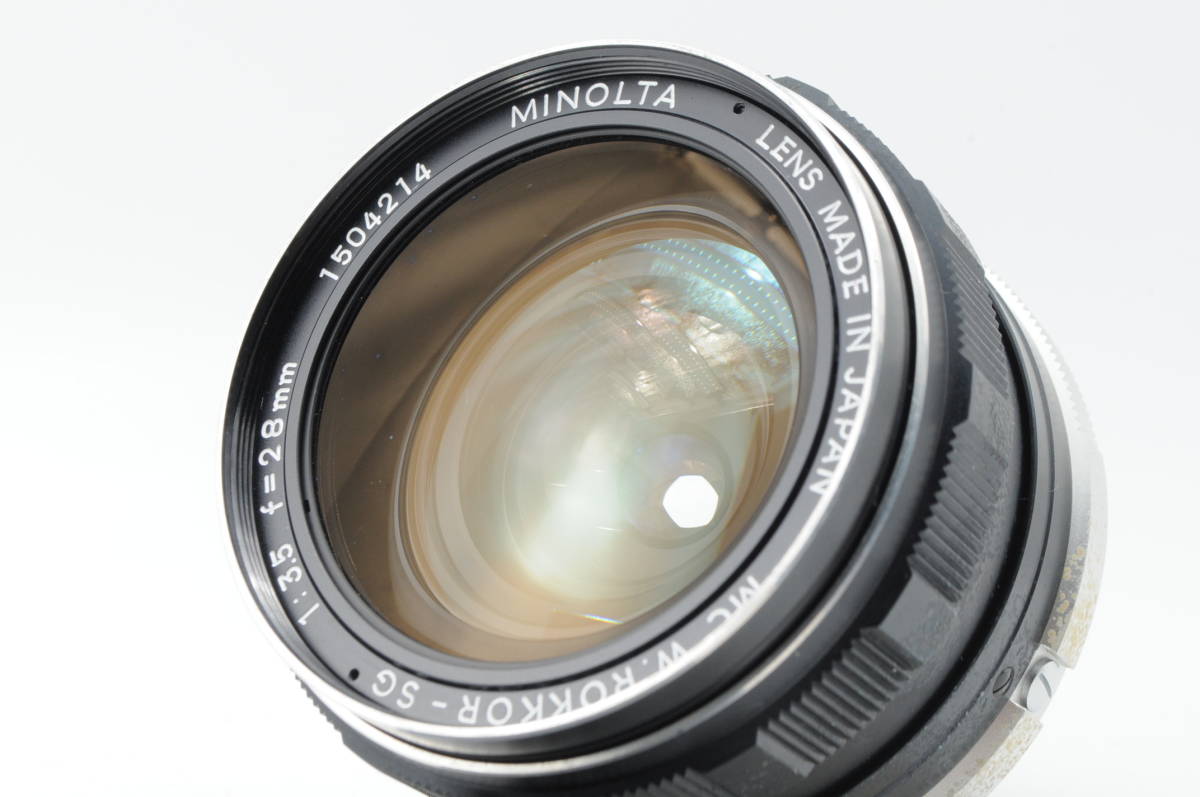 2120aa_★光学美品★ MINOLTA LENS MC W.ROKKOR-SG 1:35 f=28mm 光学が綺麗に保たれている良品です。　#2120aa_画像2