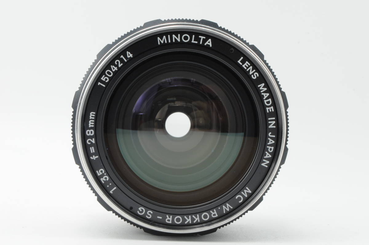 2120aa_★光学美品★ MINOLTA LENS MC W.ROKKOR-SG 1:35 f=28mm 光学が綺麗に保たれている良品です。　#2120aa_画像4