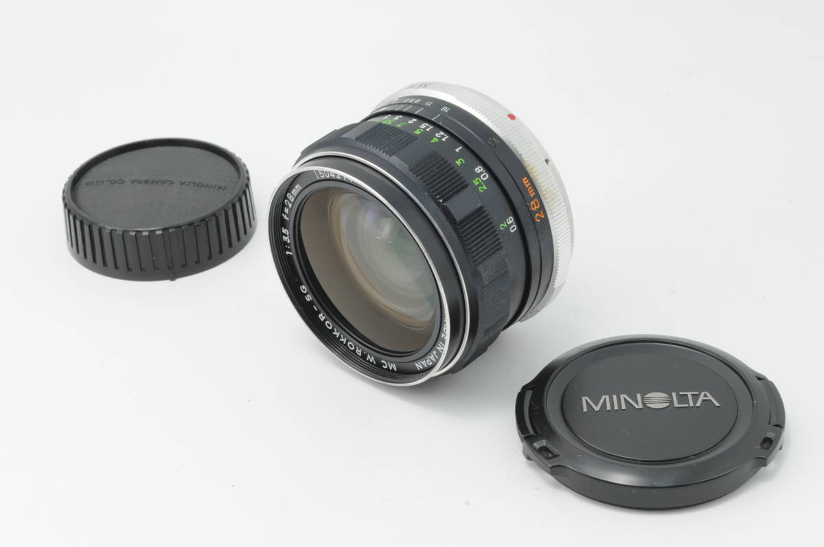 2120aa_★光学美品★ MINOLTA LENS MC W.ROKKOR-SG 1:35 f=28mm 光学が綺麗に保たれている良品です。　#2120aa_画像10