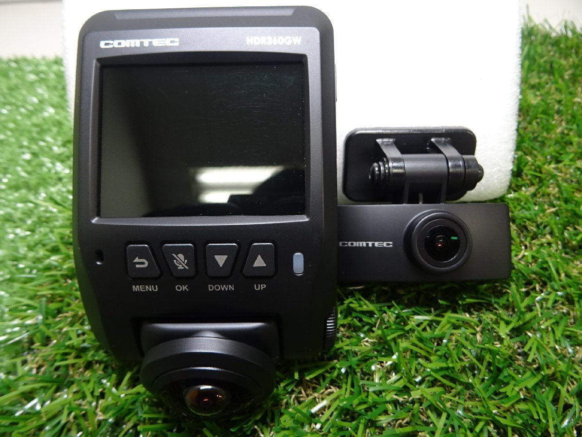 コムテック HDR360GW ドライブレコーダー 360度 リアカメラ 前後