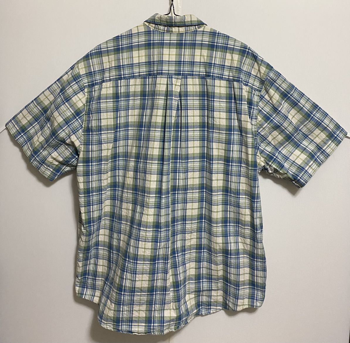 90s Eddie Bauar エディーバウアー 半袖シャツ ボタンダウンシャツ サイズ L USA アメリカ アメカジ 90年代の画像4