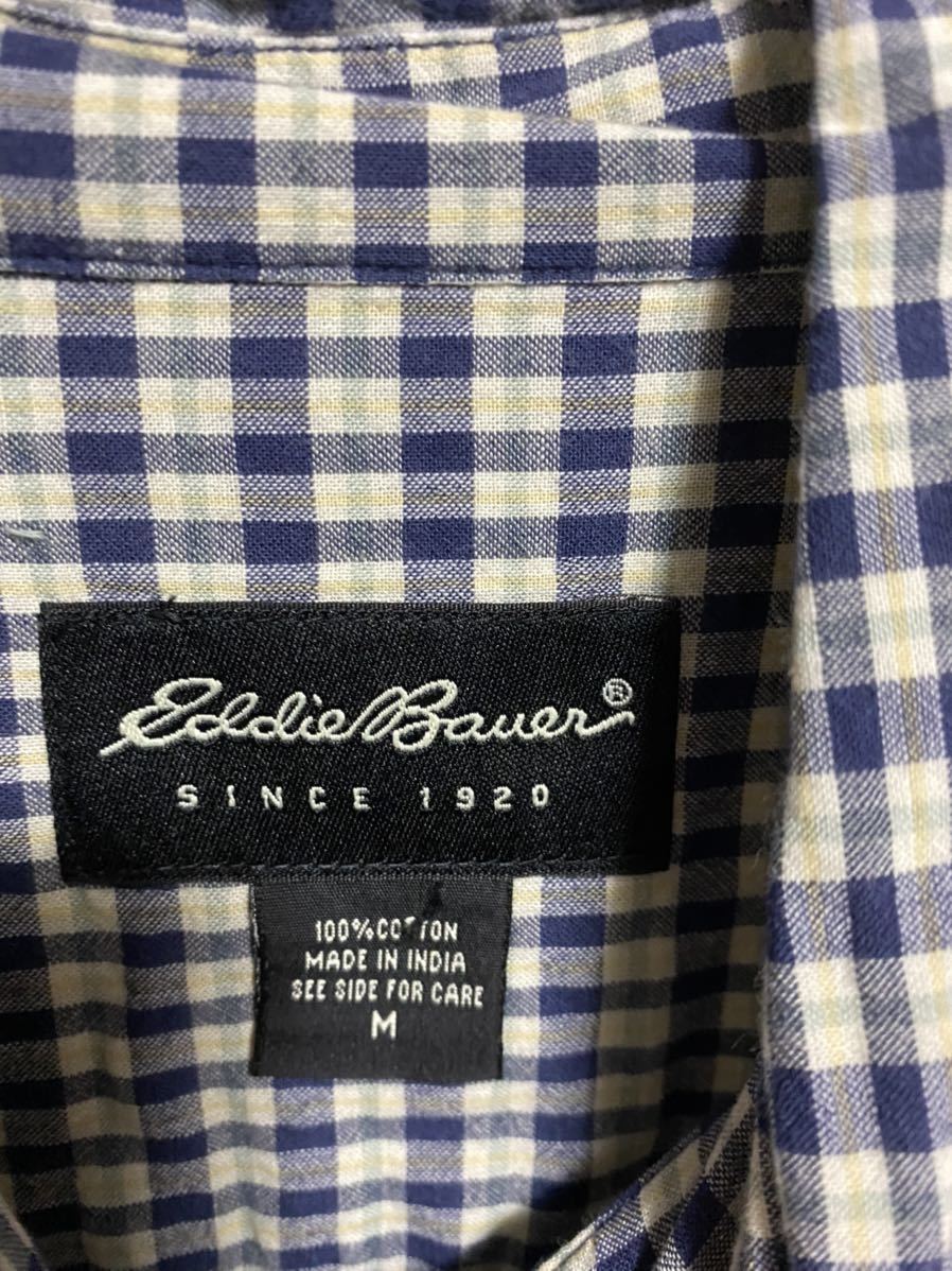 90s 00s Eddie Bauar エディーバウアー 半袖シャツ ボタンダウンシャツ サイズ M USA アメリカ 古着の画像4