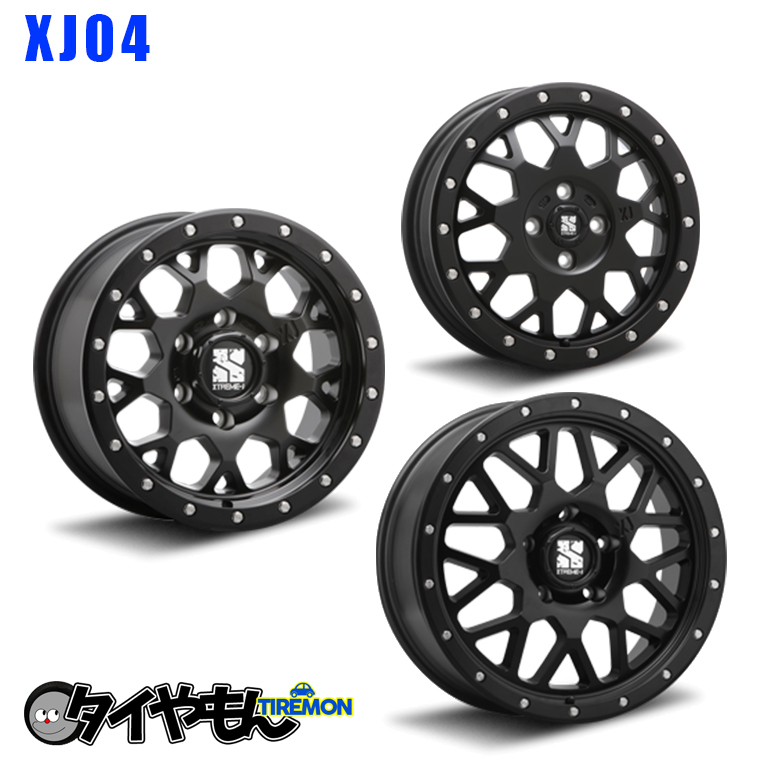 MLJ XTREME-J XJ04 16インチ 5H110 6.5J +35 4本セット サテンブラック