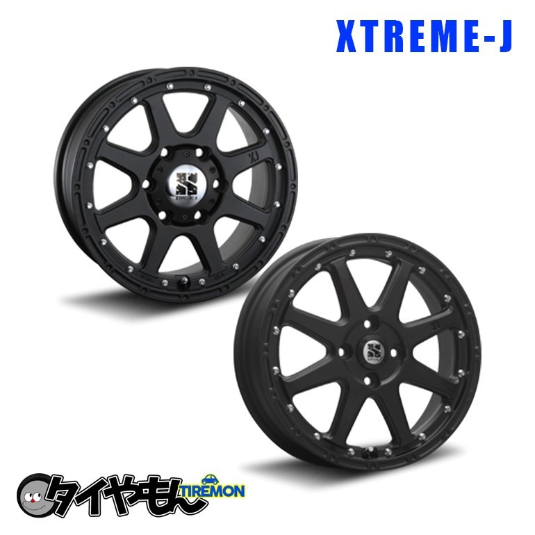 MLJ XTREME-J エクストリームジェイ 17インチ 5H114.3 7.5J +38 4本セット フラットブラック アルミホイール Jeep MKコンパス・デリカD5・_画像1