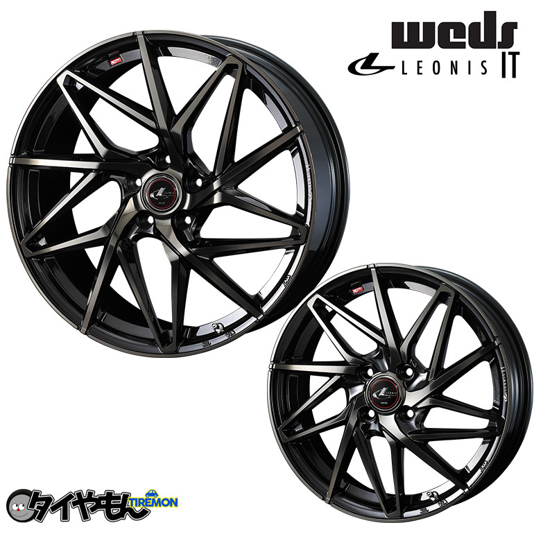 高品質】 WEDS レオニス IT 17インチ 4H100 6.5J 42 4本セット パール