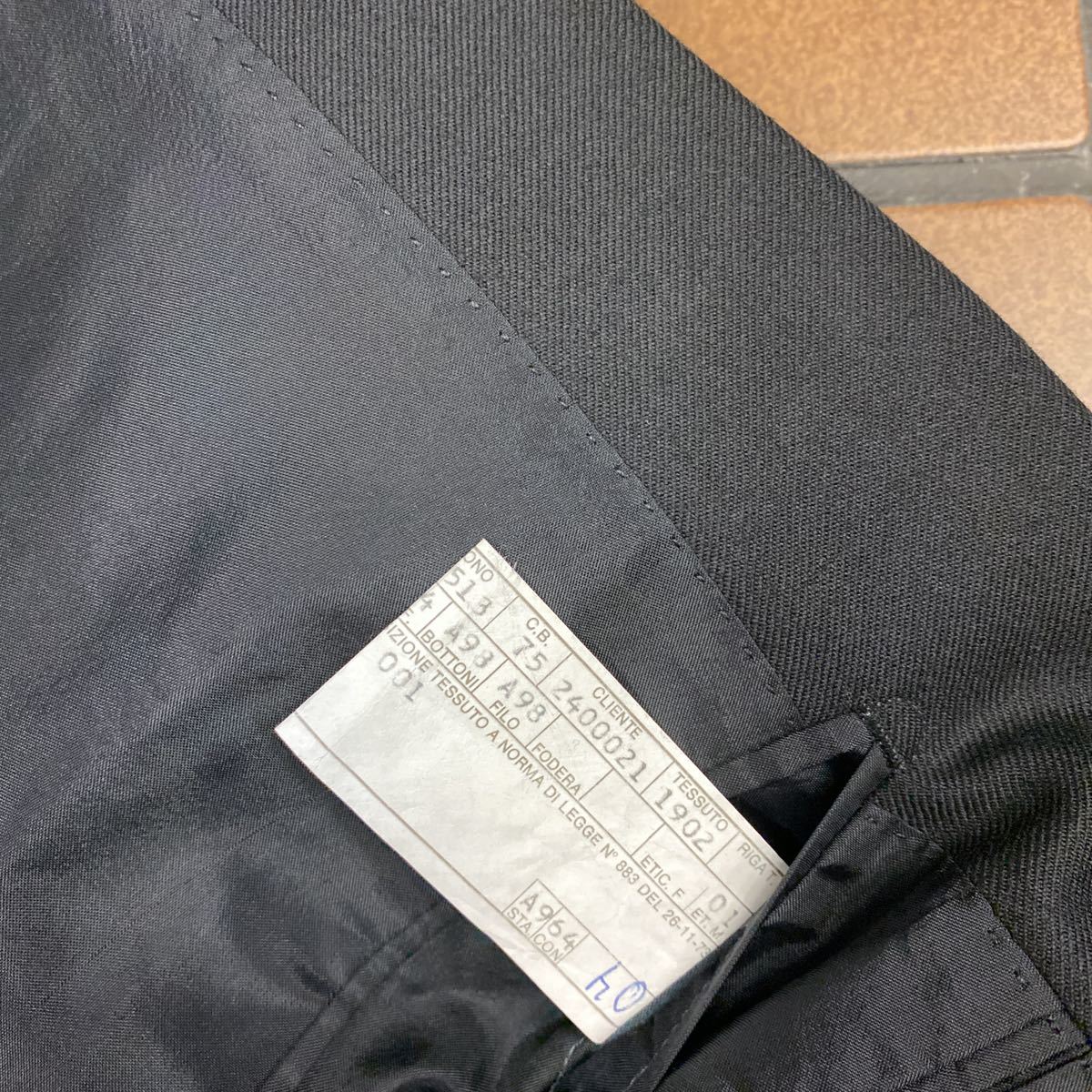  new goods super-discount Italy made REDAELLI high class brand goods with special circumstances tuxedo pi-k label black suit setup size 48 new wool 100% AMF