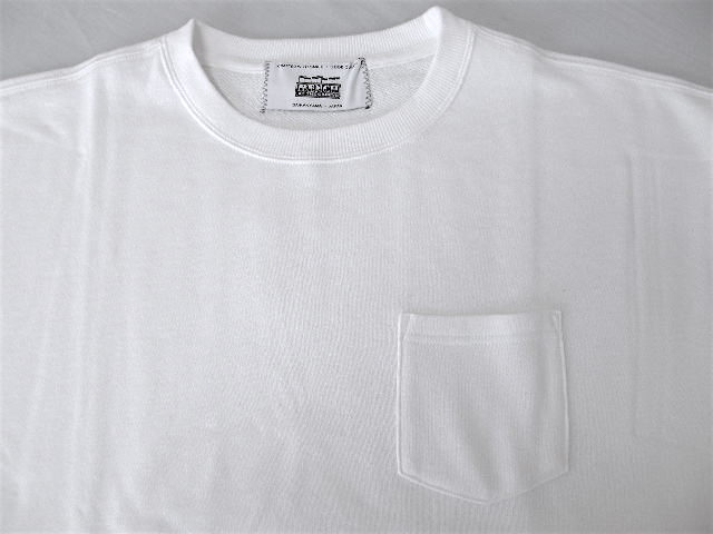 ●新品●BENCH ポケット付スウェット素材ビックTシャツ ホワイト の画像3