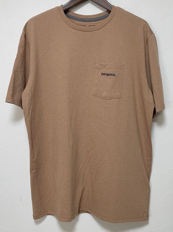 パタゴニア Tシャツ Sサイズ ラインロゴリッジポケットレスポンシビリティー PATAGONIA 38511 メンズ DKCA_画像1