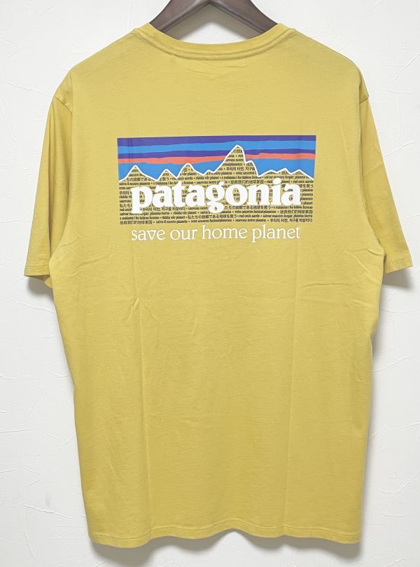 パタゴニア Lサイズ P-6ミッション オーガニック Tシャツ patagonia 37529 SUYE イエロー系_画像1