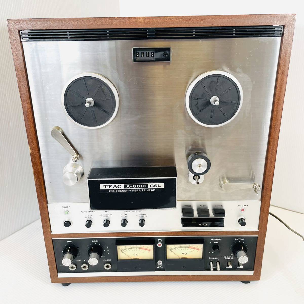 TEAC ティアック A-6010 GSL オープンリールデッキ【ジャンク品】 TEAC ティアック A-6010 GSL オープンリールデッキ【ジャンク品】