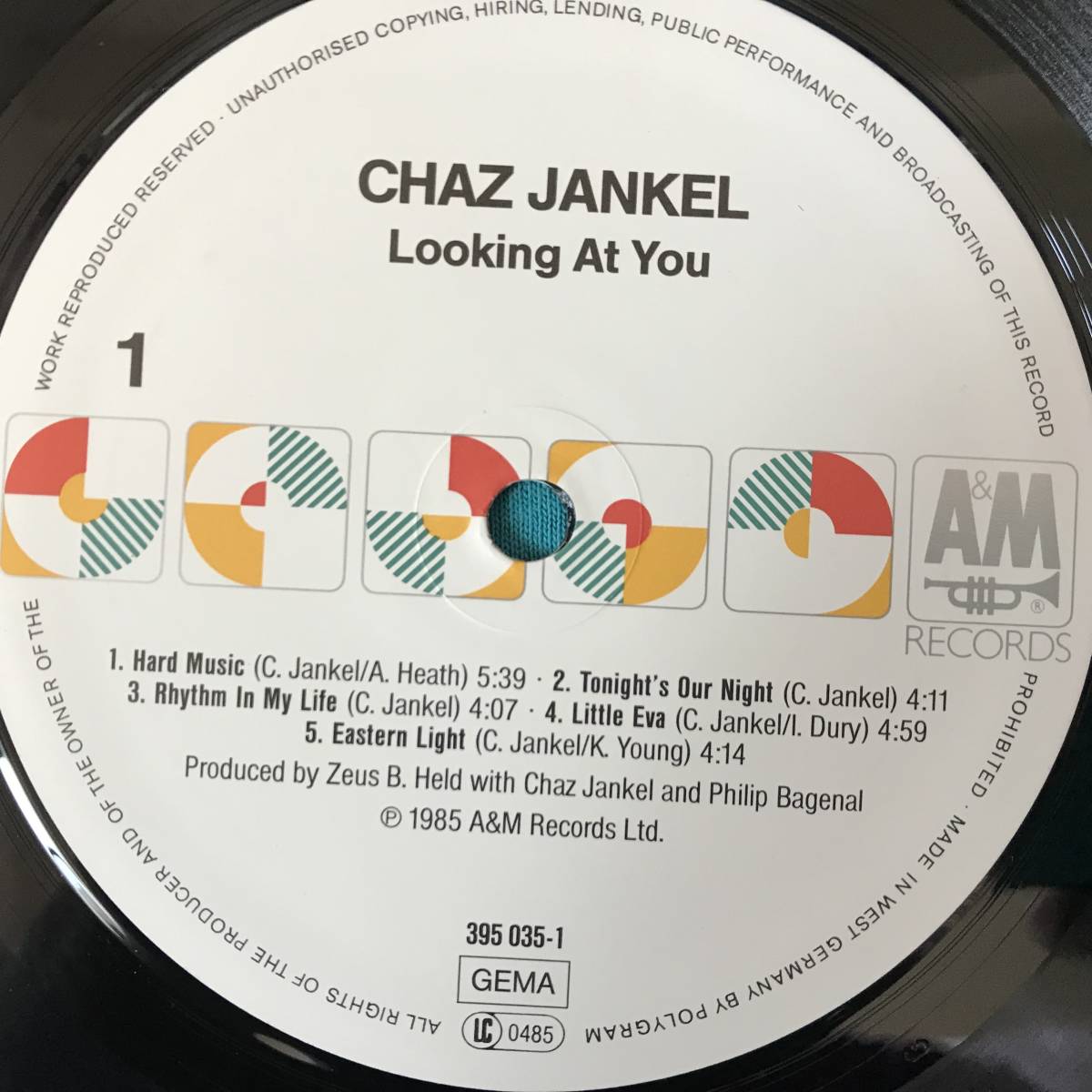 LP●Chas Jankel / Chasanova EU盤AMLH 68533 コズミック ディスコ ガラージ_画像3