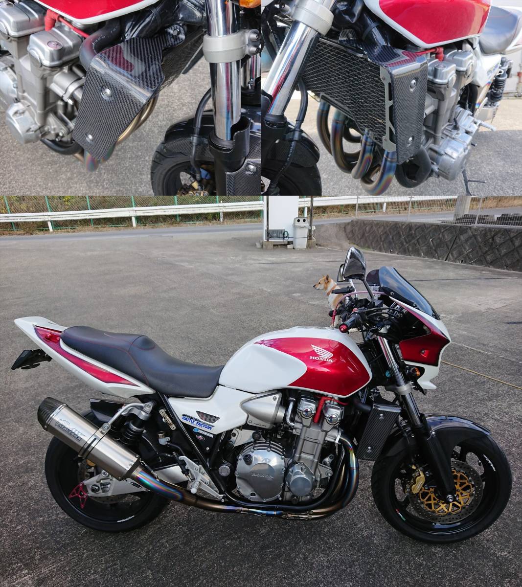 CB1300SB スーパーボルドール シュラウド ラジエターカバー www