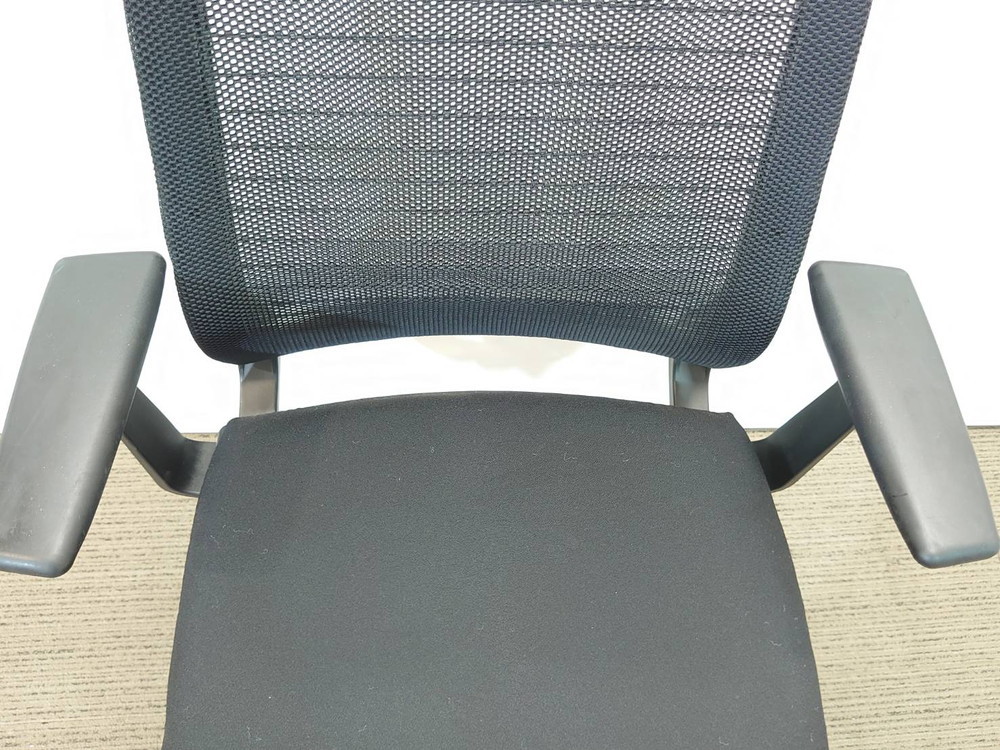 4脚セット スチールケース Steelcase シンクチェア Think デスクチェア メッシュチェア オフィスチェア 事務 中古_画像6