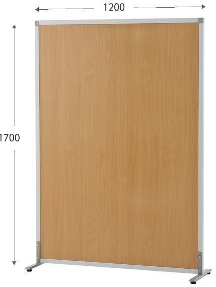 法人様限定 補助金制度有 自立パーティション W1216xD400xH1700 パーティション アジャスター仕様 ナチュラル 低圧メラ仕様 新品