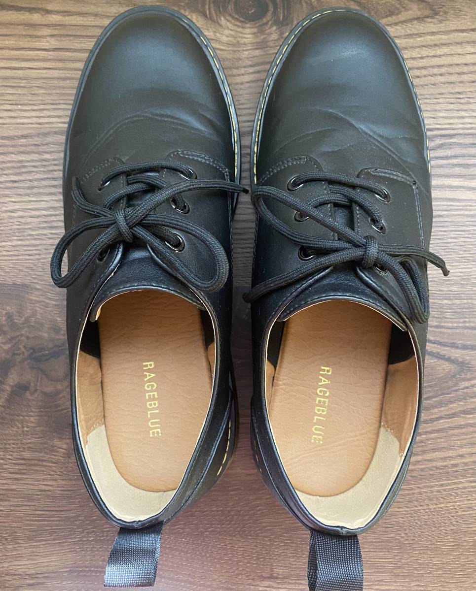 RAGEBLUE  レイジブルー　革靴　黒　Lサイズ BLACK