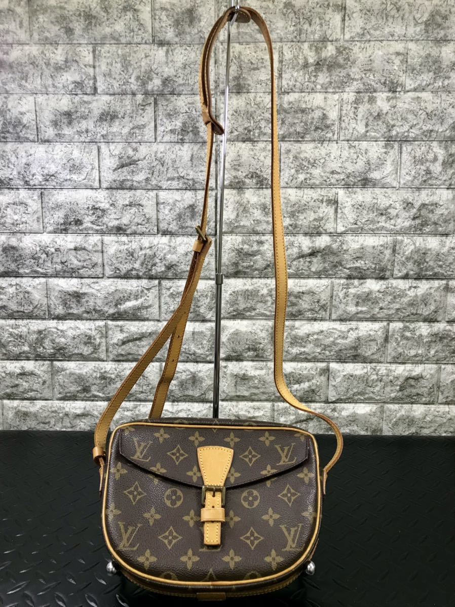 D182☆1円スタート☆LOUIS VUITTON ヴィトン ショルダーバッグ ジュヌフィーユ M51226 モノグラム 斜め掛け レディース LV 保護袋