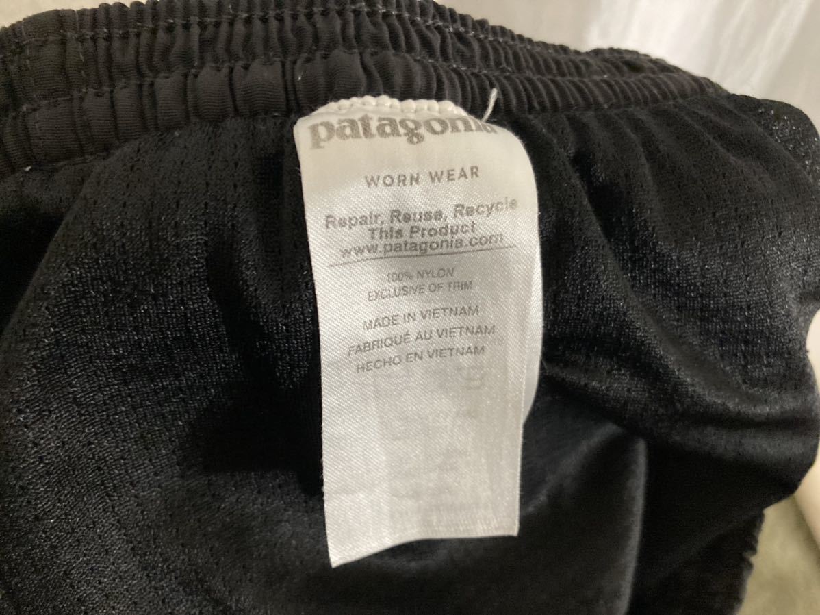 中古 廃盤 旧品 2017年製 メンズS patagonia バギーズロング 7インチ ブラック 黒 パタゴニア バギーズ baggies バギーズショーツ 山と道_画像4