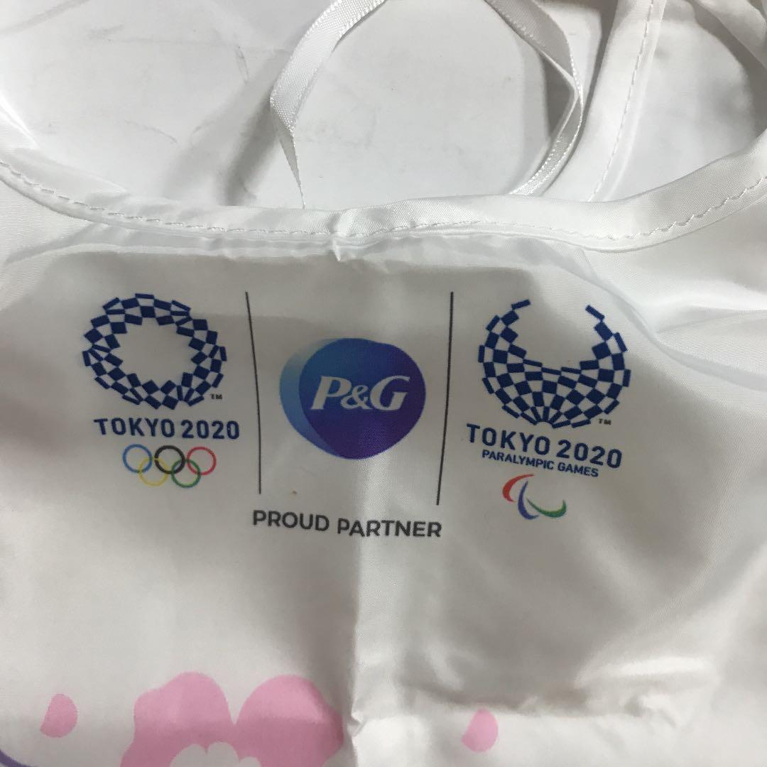 a★未使用★東京オリンピック　TOKYO2020 P&G ウィスパーデザインエコバッグと扇子他3点_画像7