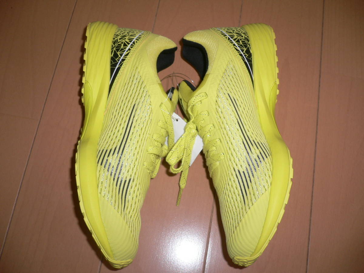 * new goods Mizuno running shoes Duel Sonic U1GD203444 flash yellow × black 23.0cm 23.0 centimeter yellow color MIZUNO DUEL SONIC*