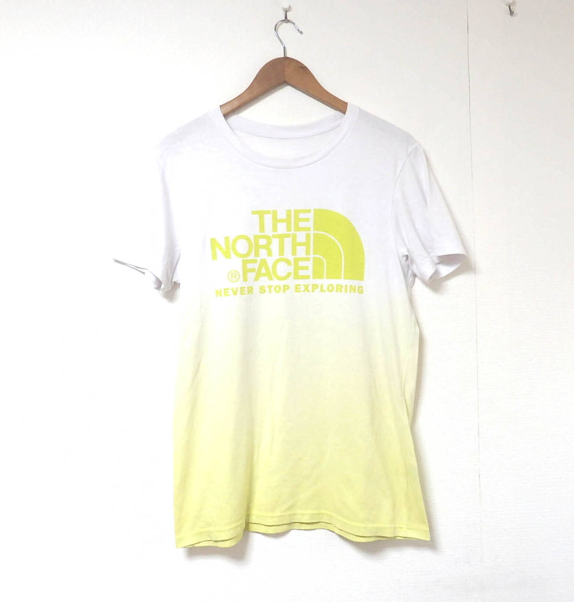 【送料無料】ザ・ノースフェイスTシャツ/Mサイズ　綿ポリエステル混合　ゴールドウィン　THE NORTH FACE グラデーション
