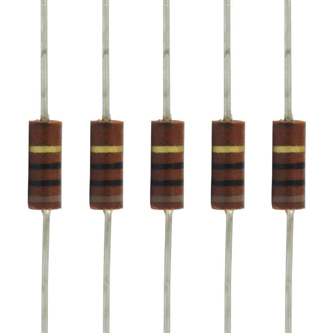 抵抗 Resistors - 0.5 Watt, Carbon Composition, 330 kΩ (5) [送料170円から 同梱可]_画像1