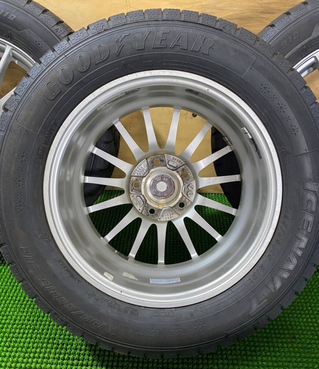 195/65R15 GOODYEAR【2018年】(BS ECO FORME 日本製) 15X6J ET53 5H/114.3 4本セット！バリ溝！_画像6