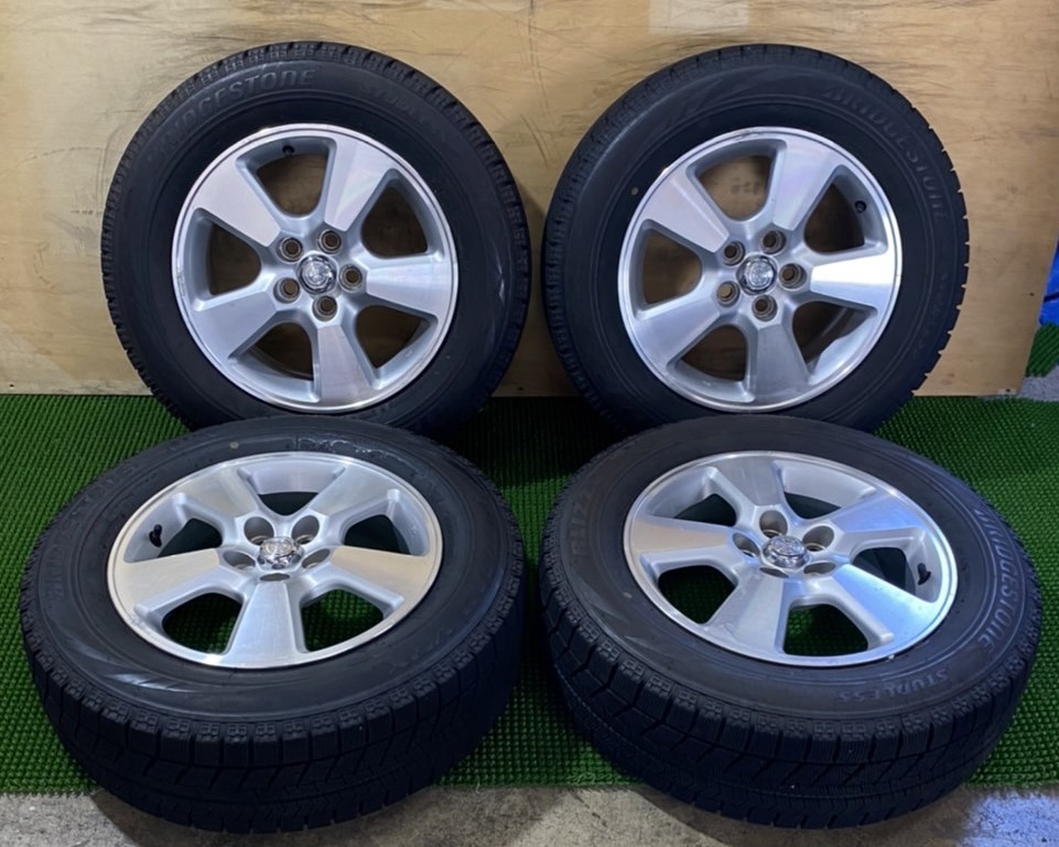 195/65R15 BRIDGESTONE (TOYOTA 純正) 15X6JJ ET45 5H/100 4本セット
