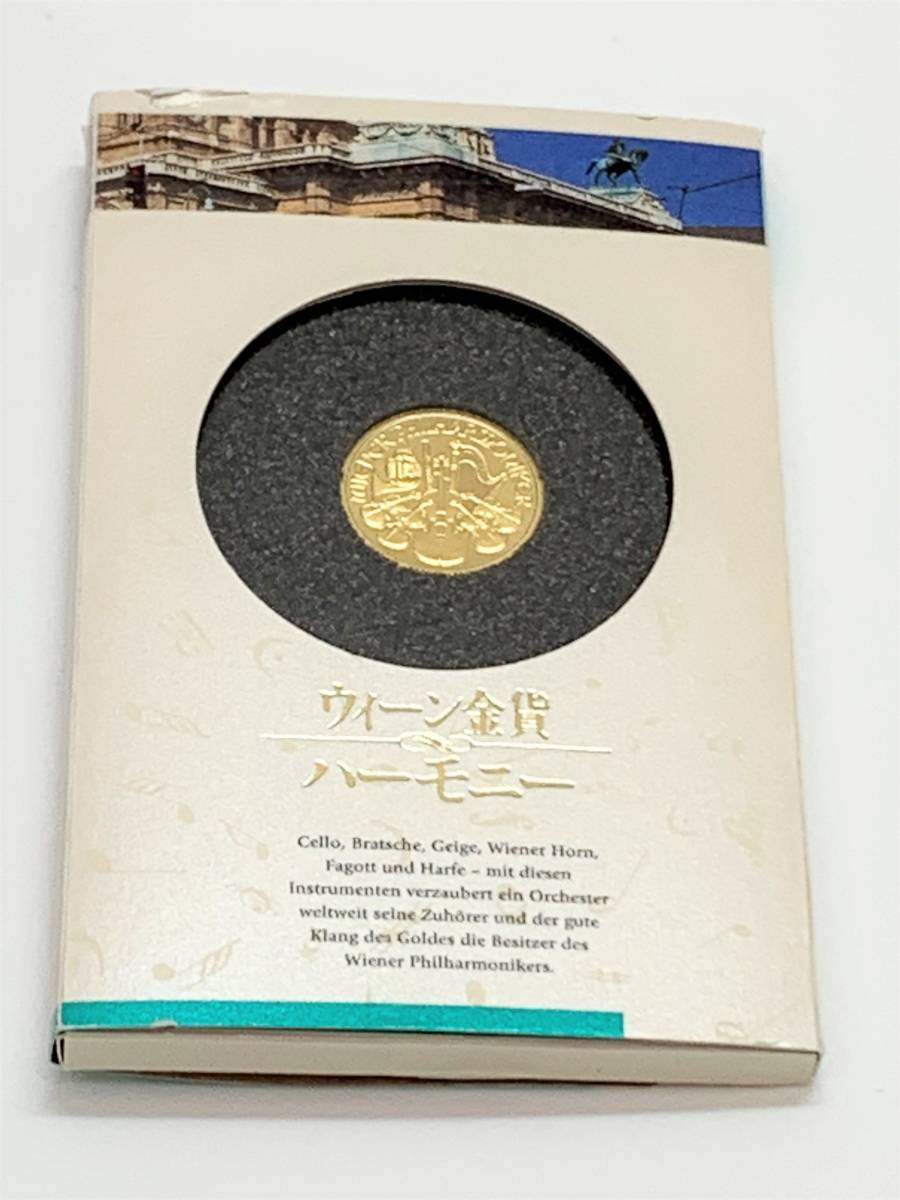 2004 Австрия Вен Венская золотая монета Гармония 1/10 унций K24 Pure Gold Fine Gold 999,9 Инвестиционное магазин может быть приобретен