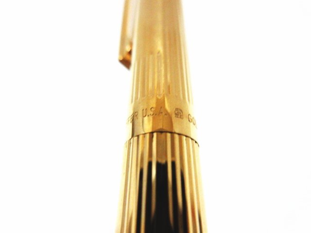 XN353◇シェーファー アメリカ製 ツイスト式ボールペン 23K GOLD ELECTROPLATE ゴールド ケース付 / SHEAFFER 筆記用具 文房具 / 超美品_画像5