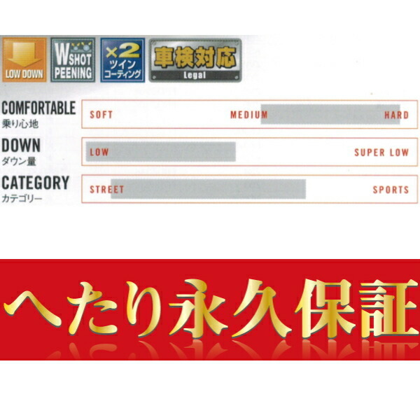 TANABE GT FUNTORIDEダウンサス前後セット HA36Sアルトワークス ベースグレード 4WD用 15/12～_画像3