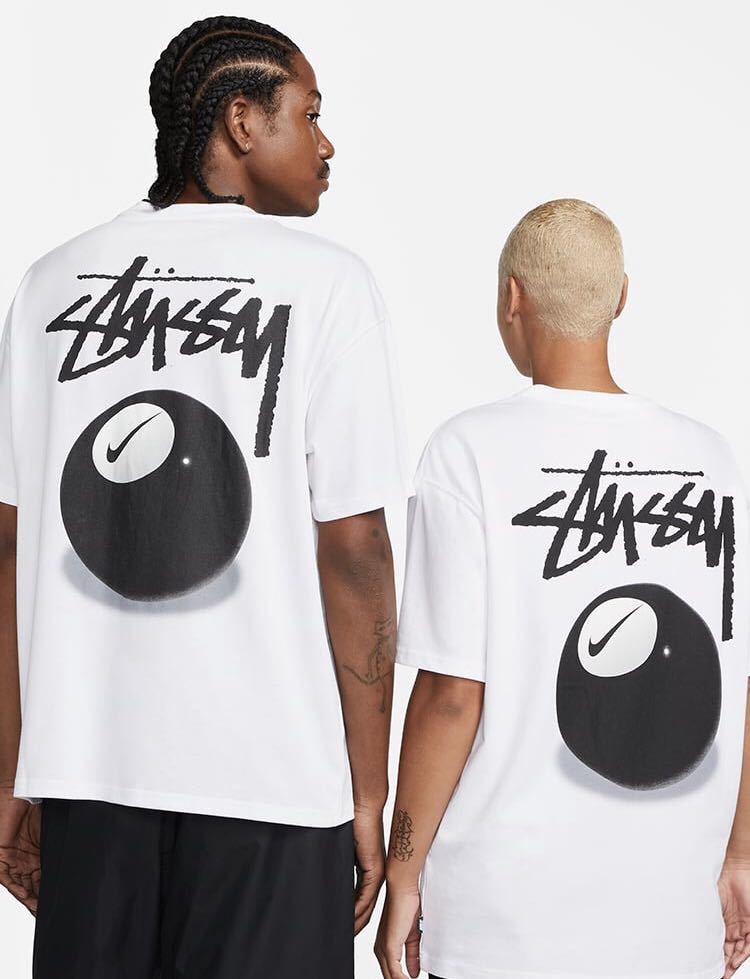 SNKRS購入STUSSY NIKE SS 8 Ball T-Shirt White large 新品未使用国内