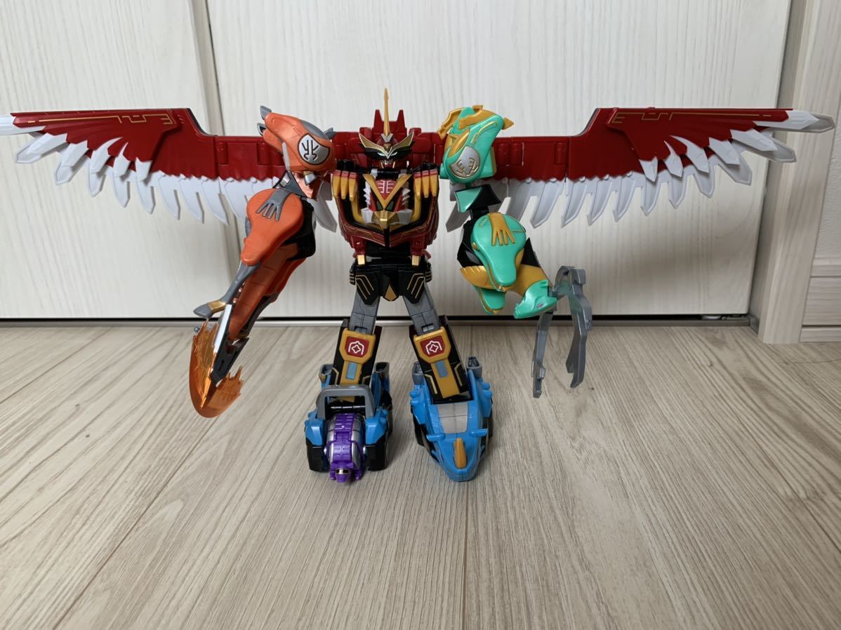 完成品 バンダイ スーパーミニプラ SMP ガオレンジャー ガオイカロス