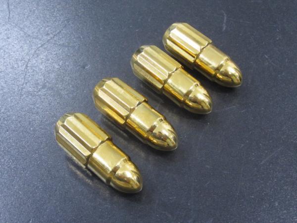 日本製 弾丸ナット ゴールド 55mm M12XP1.25 24個セット_画像2