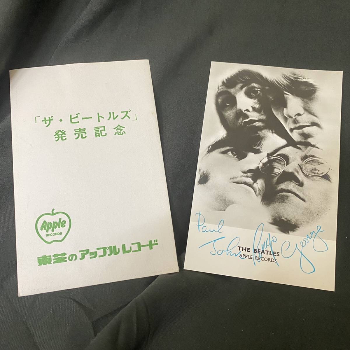 美品☆the Beatles ザ・ビートルズ 発売記念ポラロイド 封筒付 1960