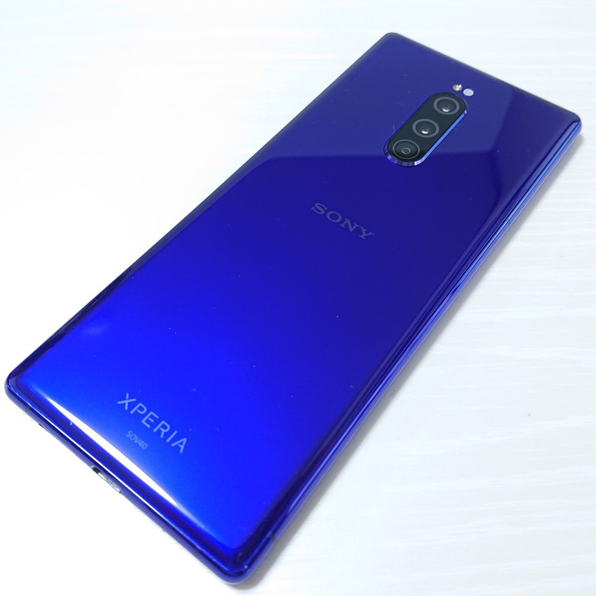 かかってし SONY - 美品 SOV40 Xperia 1 パープル の通販 by エコスタ