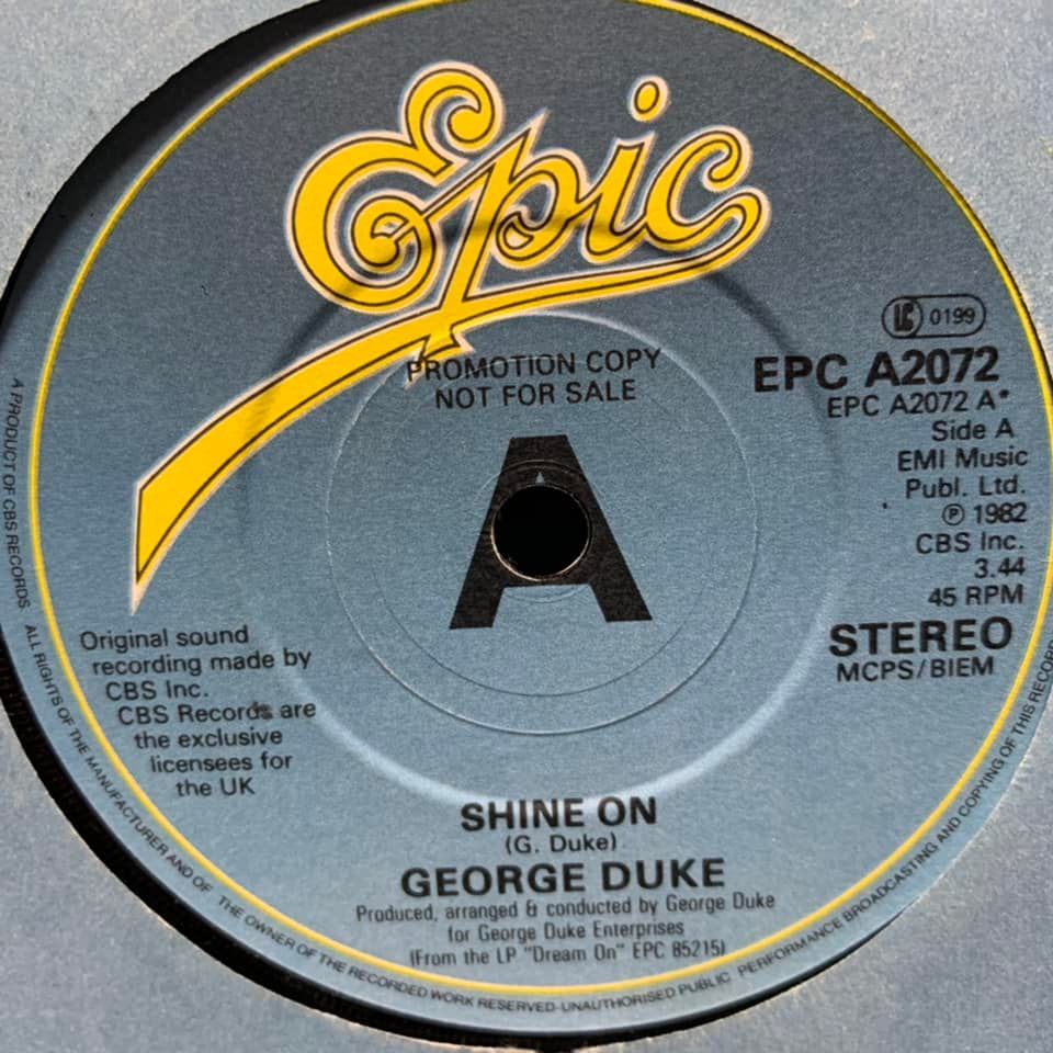 ◆ George Duke - Shine On ◆7inch UK盤Promo　サーファー系ディスコ定番ヒット!_画像1