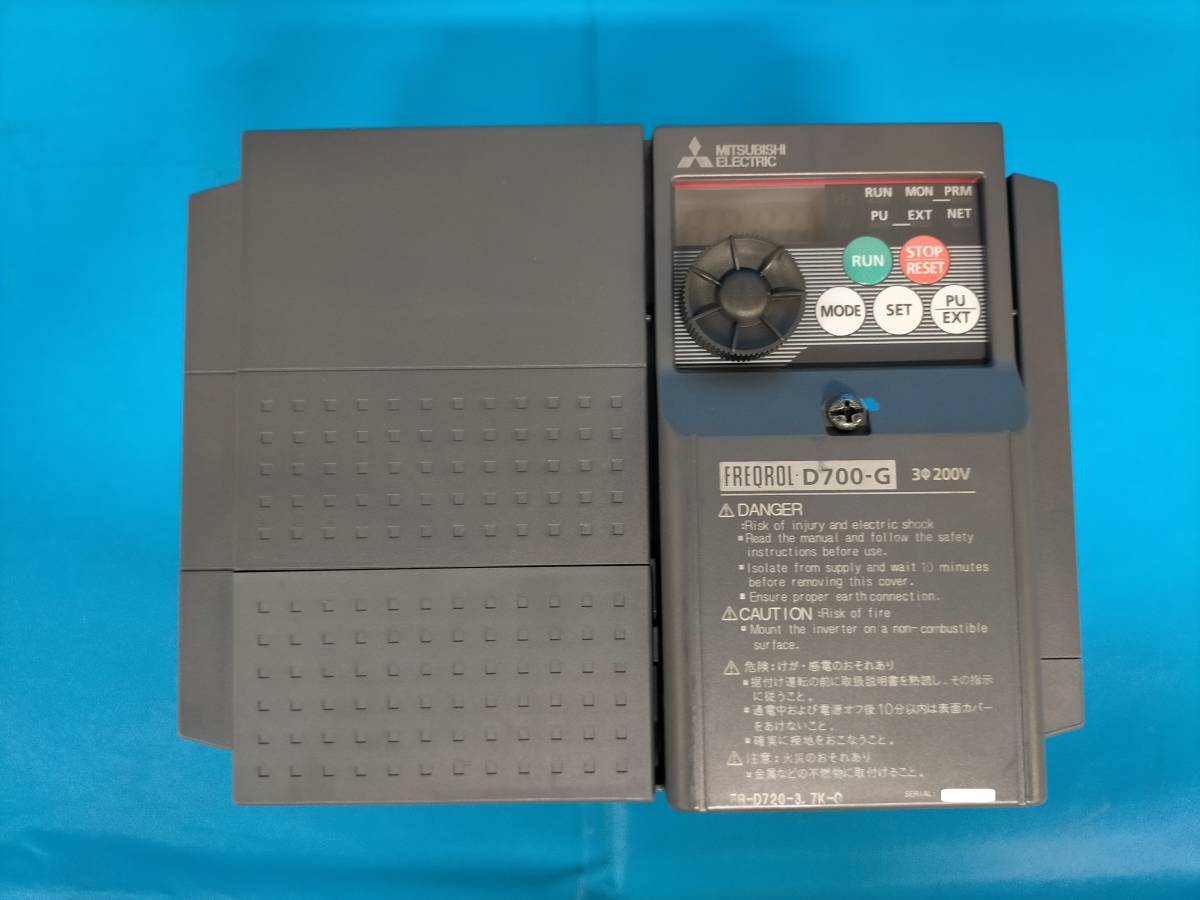 [CK9658] 三菱 MITSUBISHI センサレスサーボ ドライブユニット FREQROL-D700-G FR-D720-3.7K-G 未使用品 動作保証
