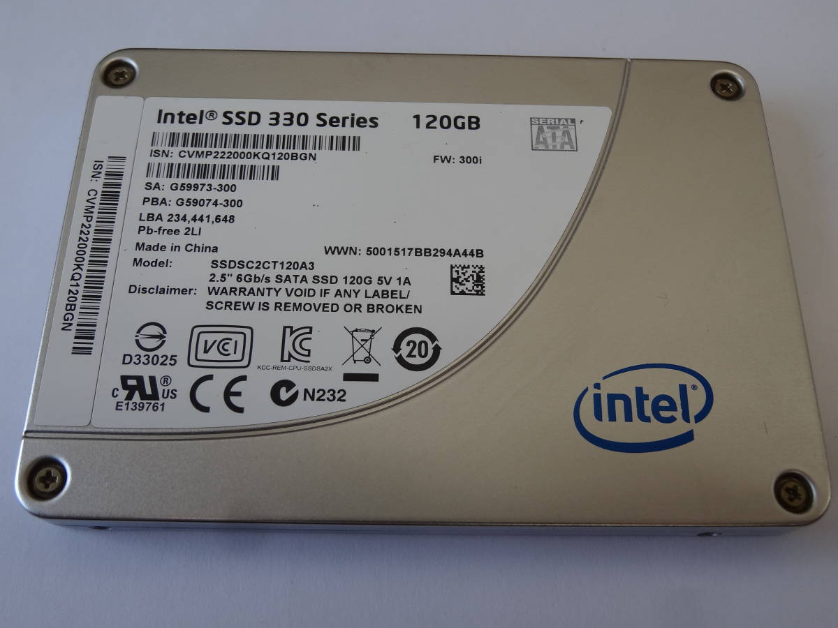 倉 Intel SSD 330 Series 120GB インテル