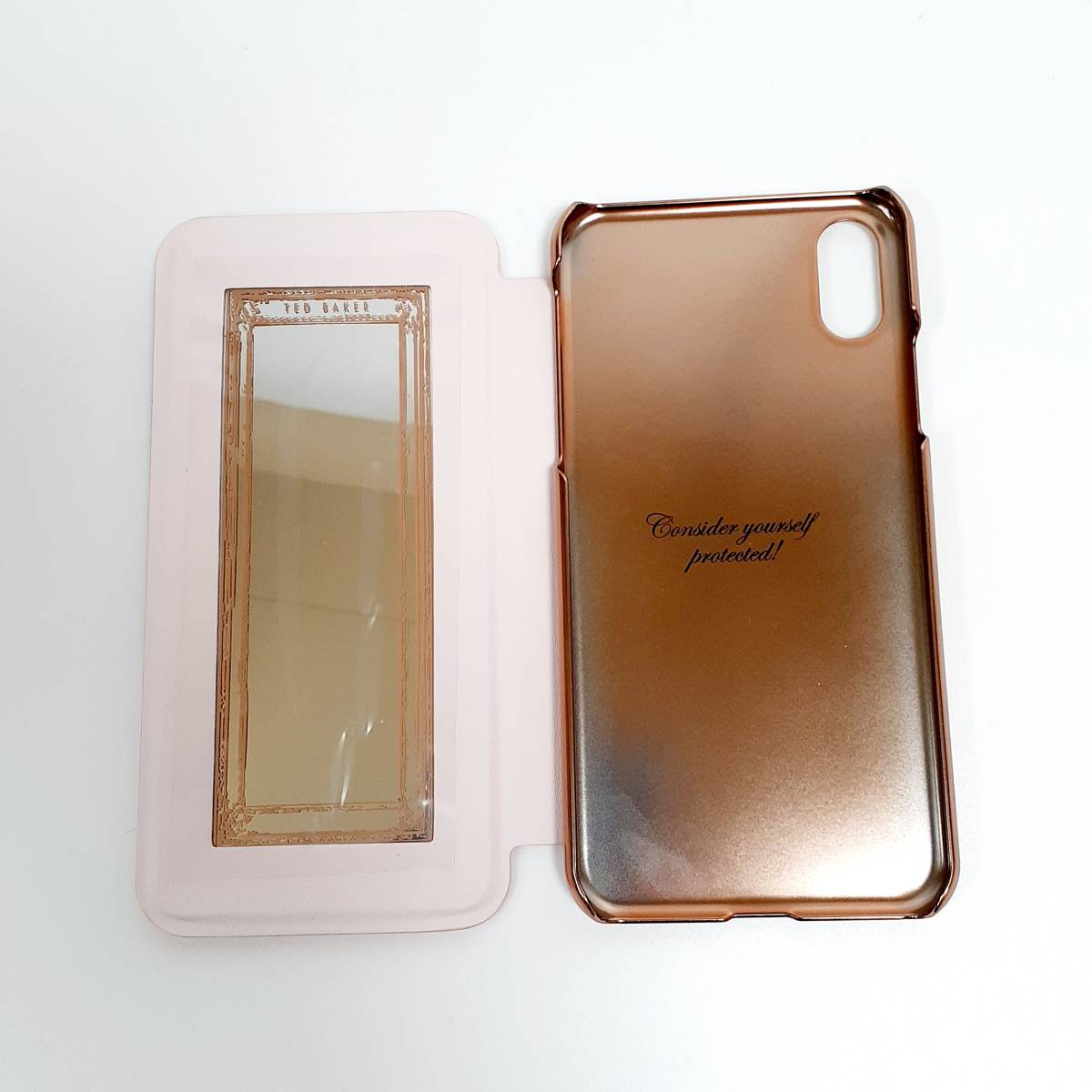 TED BAKER NAILBISE Chelsea Grey WHITE ブックレットタイプ ケース iPhone X 新品_画像7