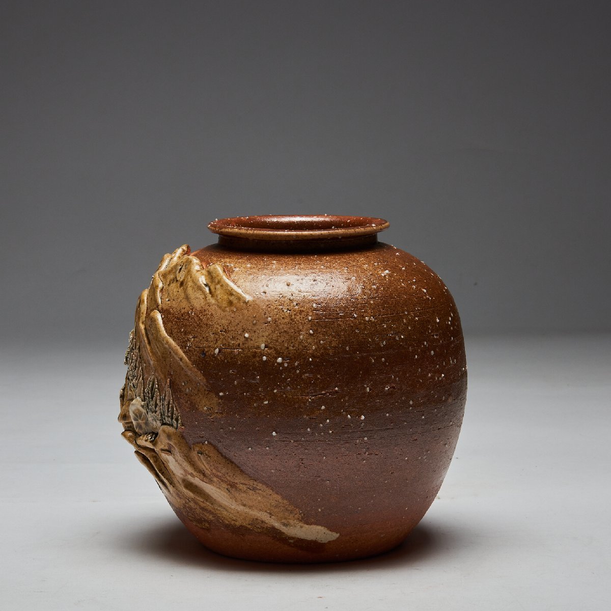 人気新品 YKセレクト花器 嵐山214 信楽陶土使用 陶器 水盤 花瓶
