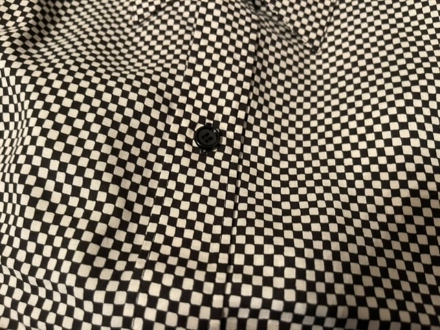新品】CELINE セリーヌ チェックビスコースシャツ Color : 白黒