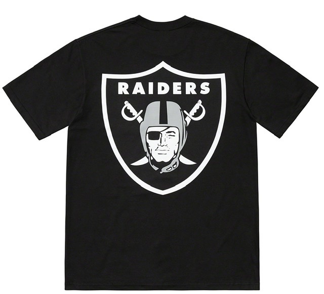 【新品】Supreme NFL Raiders Pocket Tee COLOR : Black SIZE : Medium_画像2
