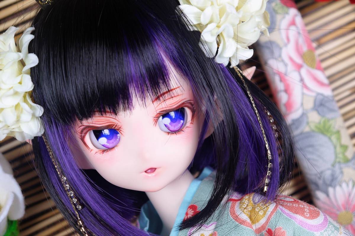 ine*カスタムヘッド:オビツ50-04まふゆヘッド+アイ+ウィッグ+オマケ