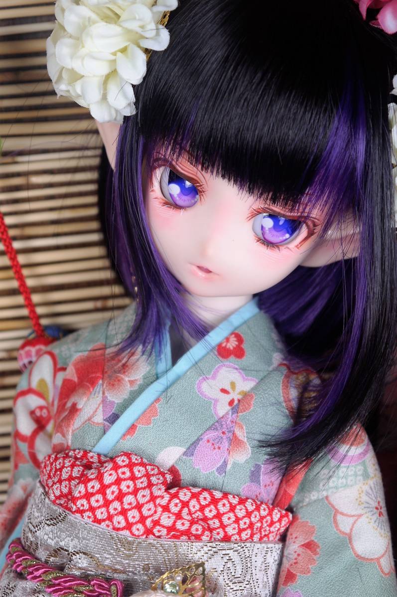 ine*カスタムヘッド:オビツ50-04まふゆヘッド+アイ+ウィッグ+オマケ