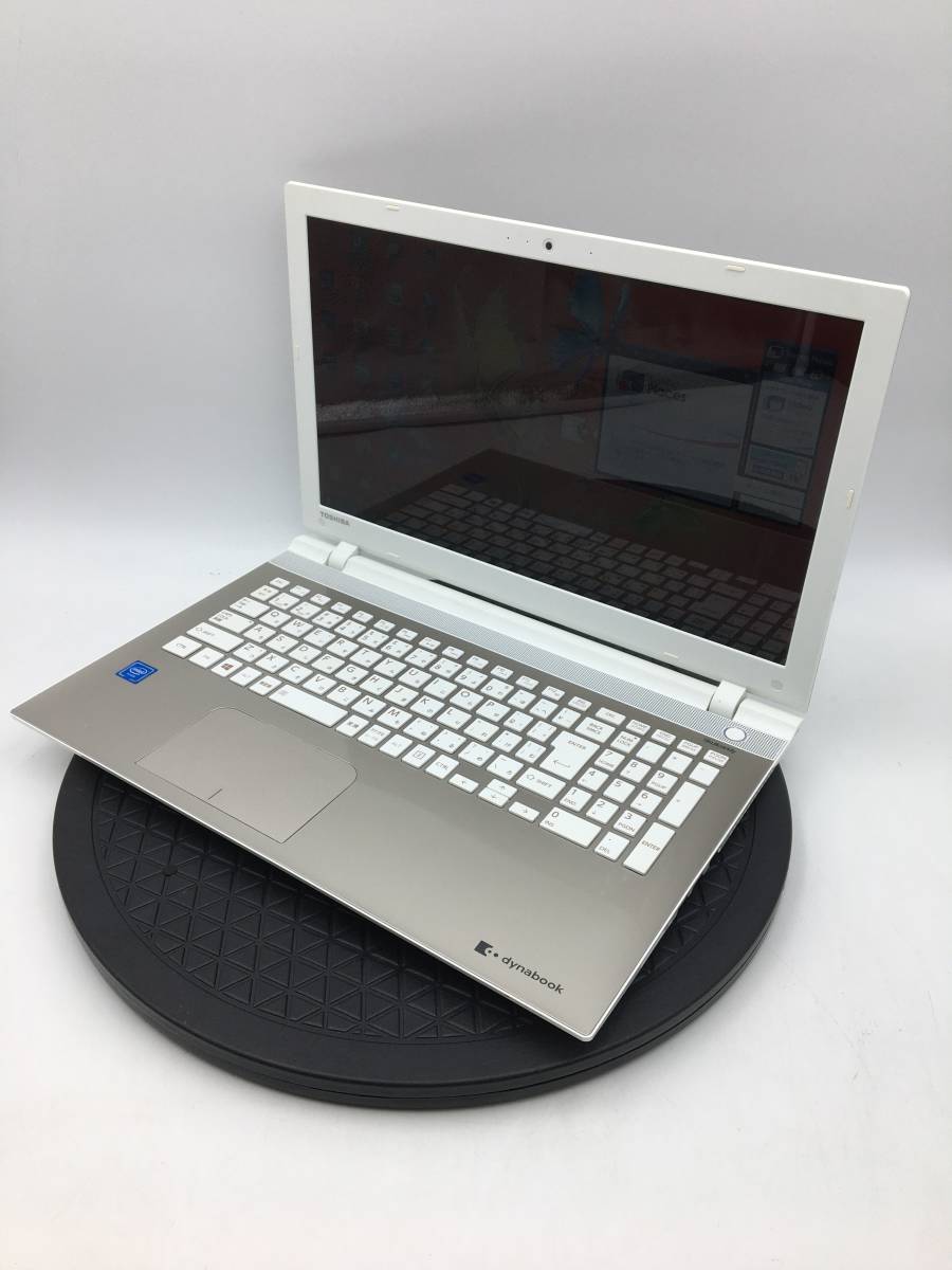 l【ジャンク】TOSHIBA ノートパソコン dynabook T45/U サテンゴールド PT45UGP-SWA 東芝_画像1