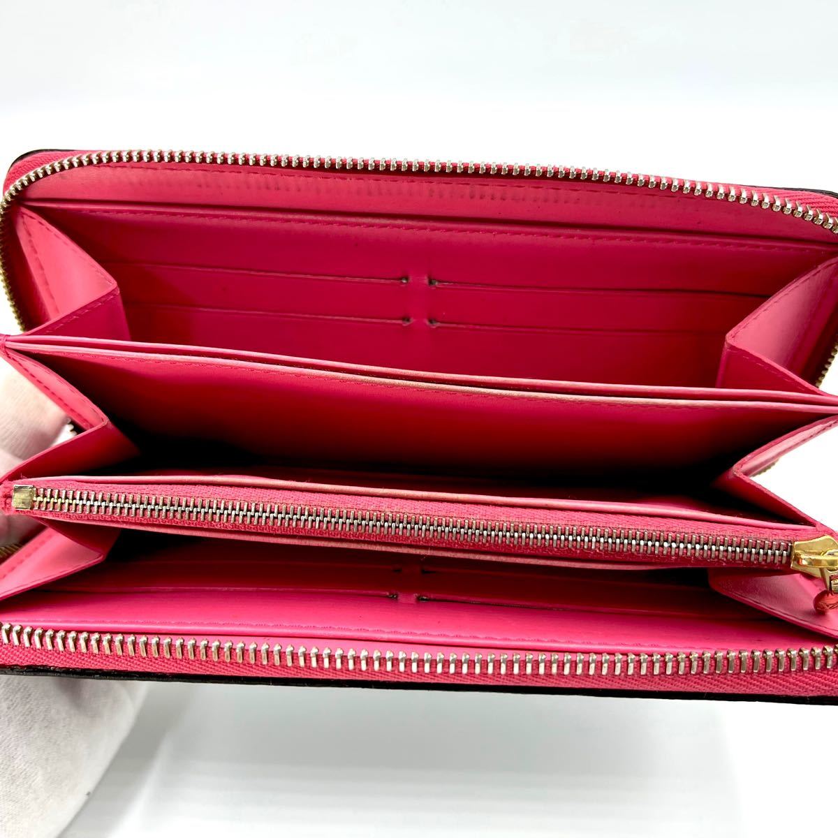 1円【極美品】LOUIS VUITTON ルイヴィトン ヴェルニ モノグラム 長財布