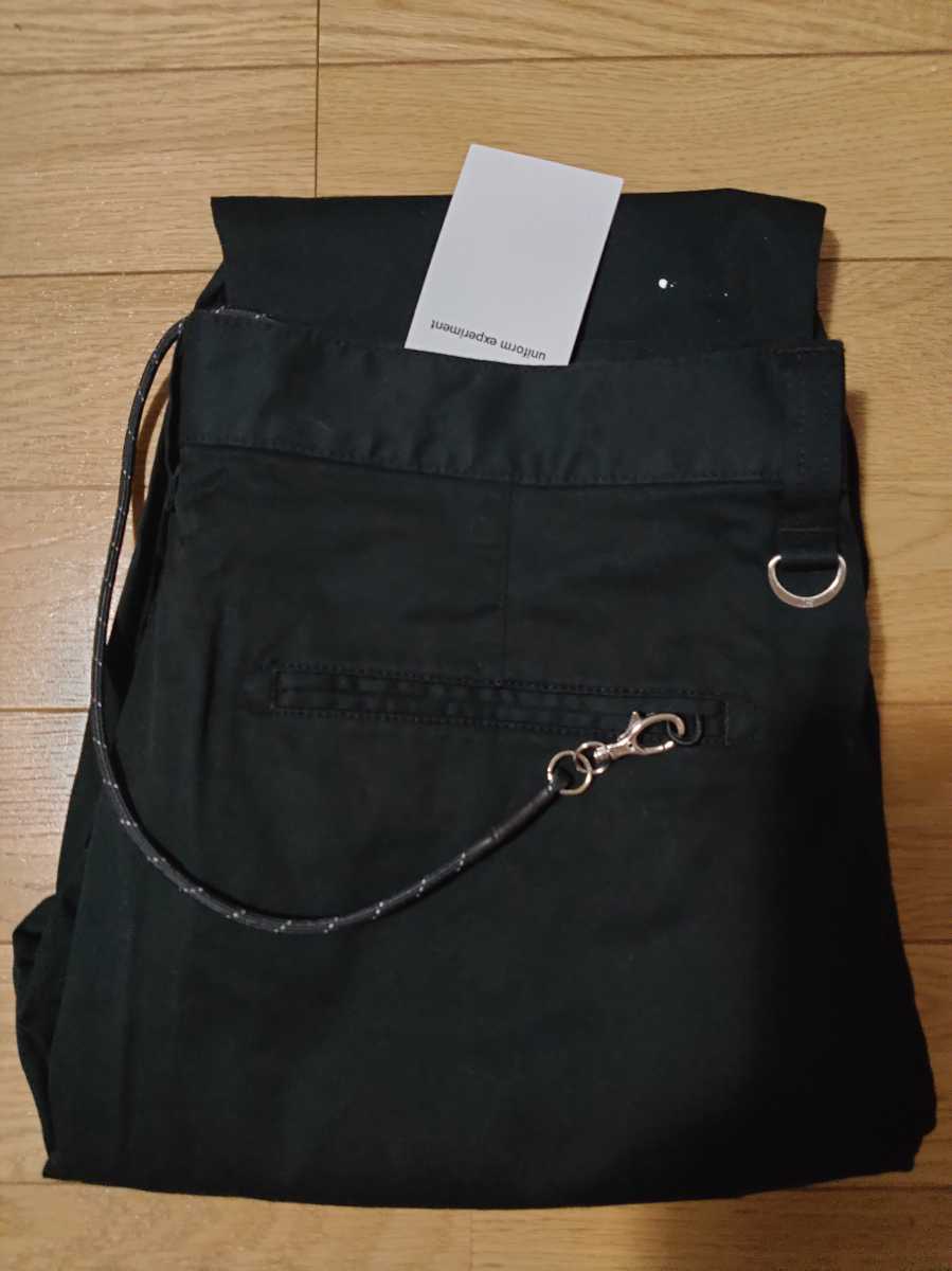 uniform experiment CARROT FIT DRIPPING CHINO PANTS 黒 クロップド